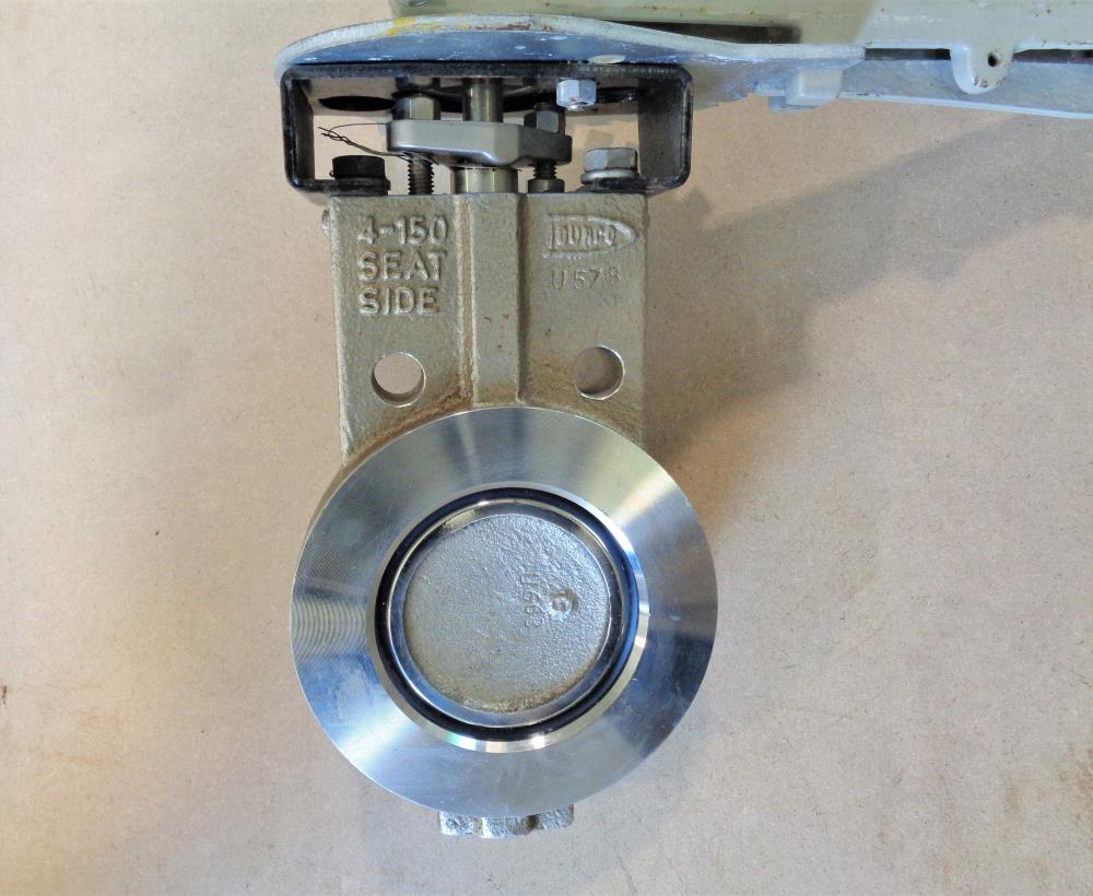 Durco 4" 150# Butterfly Valve, Stainless Steel, Fig# BX2